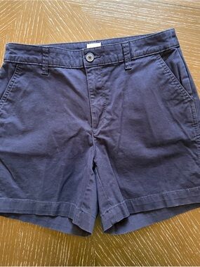 Women’s Navy Cotton Shorts